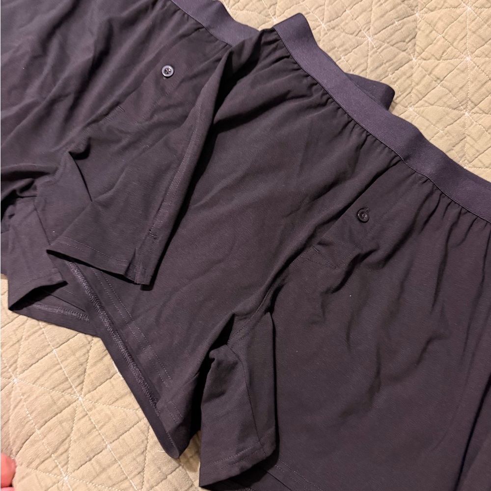 Pact Size Large Men's Black Boxer Briefs - Classic Solid NWOT